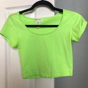 Neon Green Crop Top